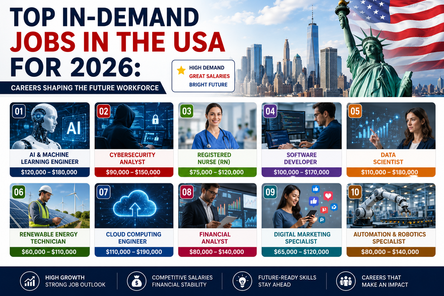 Top In-Demand Jobs in the USA for 2026